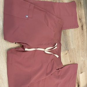 FIGS mauve kade pants size small